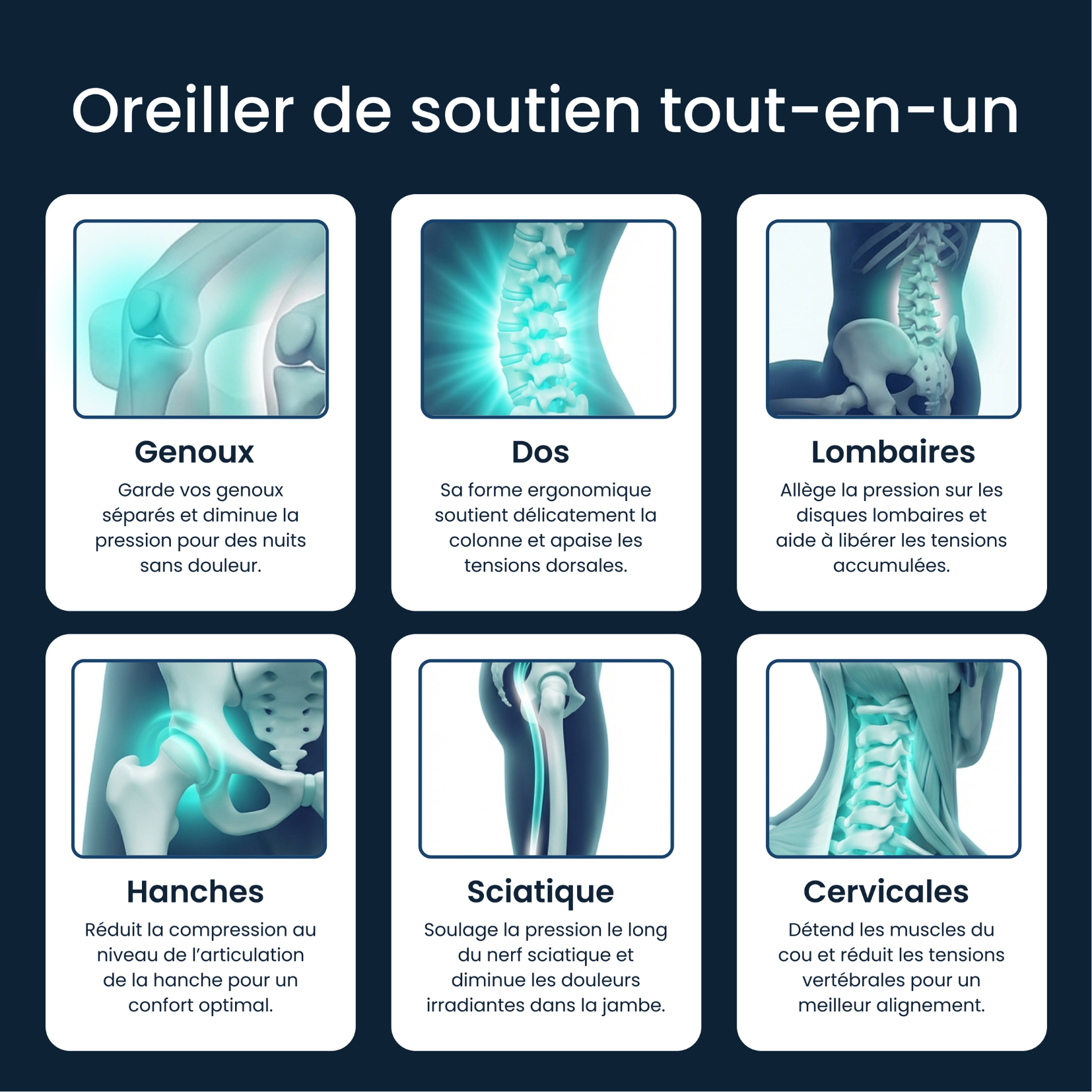 Coussin Lombaire Ergonomique Pillow Cozy